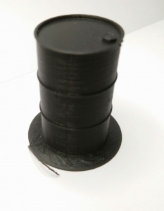16mm scale 3d printed Oil Drum