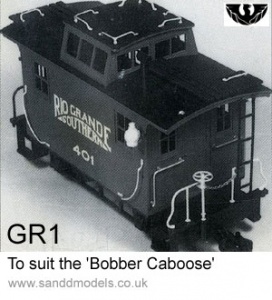 S & D Models Bobber Caboose detailing kit GR1