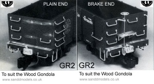 S & D Models Wooden Gondola detailing kit GR2