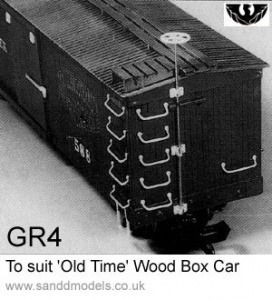 S & D Models Wooden Boxcar detailing kit GR4