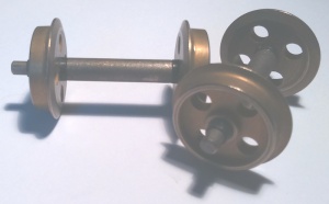 18mm Diameter Brass 4 Hole Wheel Set