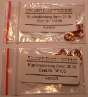 Regner Copper Sealing Washers in packs of 20